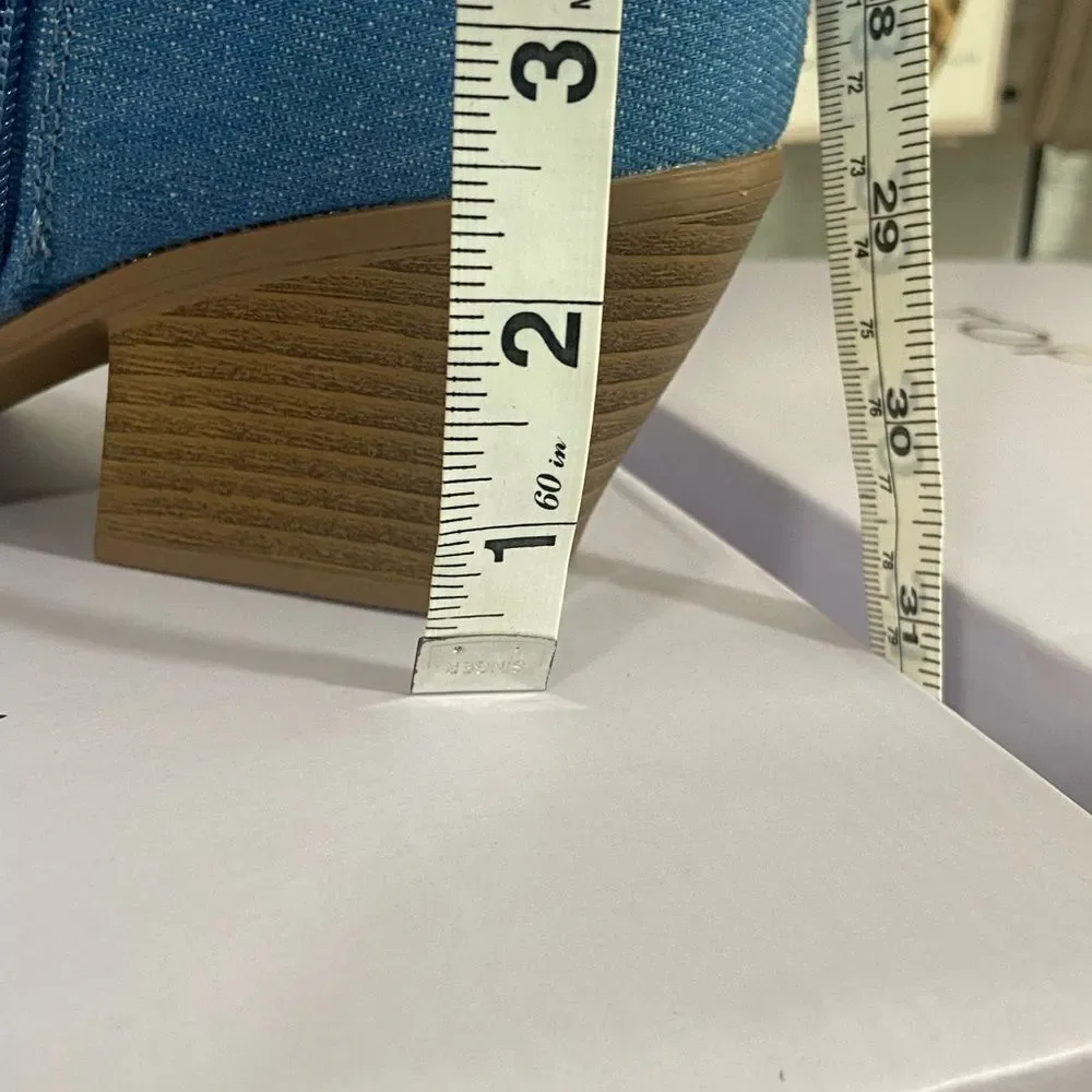 Just arrived blue denim cowboy boots - Picture 6 of 13